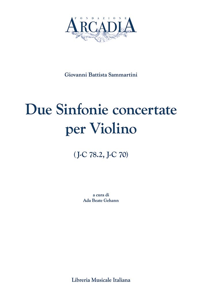 Due Sinfonie concertate per Violino